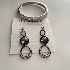 Lia Sophia bracelet & earrings